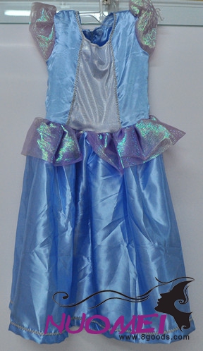 C0003Sleeveless princess dress, blue, snow White dress