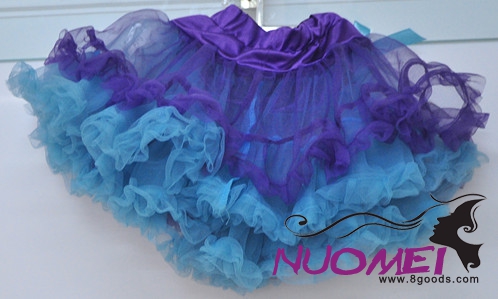 C0007short skirt for girls to party, Purple and blue