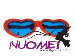 PG0069red and blue heart glasses, fashion party glasses