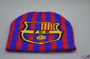 SK7625 Fashion hat with red and blue stripe and yellow pattern