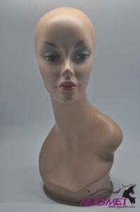 MH0002Good quality black woman mannequin head for wigs, necklace