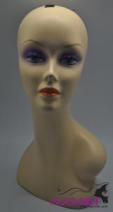 MH0008Good quality woman mannequin head for wigs, necklace