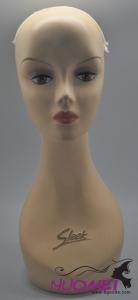 MH0009Good quality woman mannequin head with sleek cap for wigs