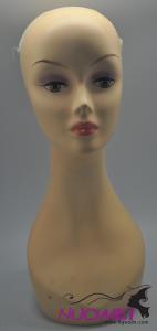 MH0014woman mannequin head with white sleek cap for wigs,Good quality