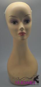 MH0014woman mannequin head with white sleek cap for wigs,Good quality