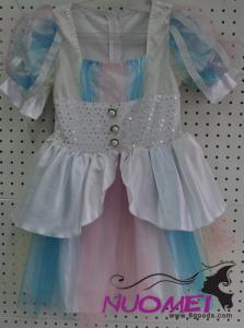 C0001cute little Princess costum, white, pink and bule. yarn