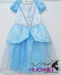 C0004princess dress, sky bule and white, soft,bling bling