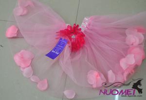 C0009little girls pink beautiful yarn skirt with Petals Decor