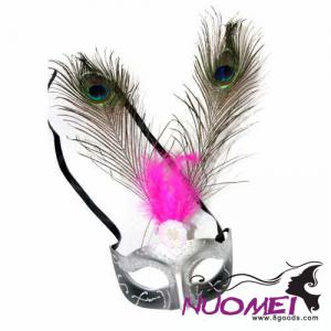 CM0043carnival gorgeous mask with peacock feather