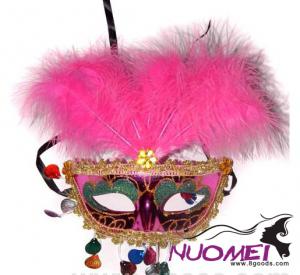 CM0047carnival colorful  mask with feather