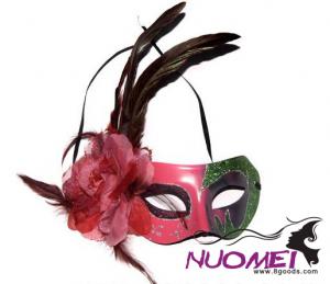 CM0056carnival gorgeous flower mask with feather