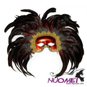 CM0085carnival gorgeous mask with plume