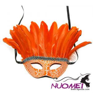 CM0095carnival gorgeous mask with plume