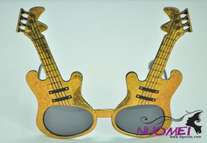 PG0006new design cool yellow guitar glasses for youth go to party