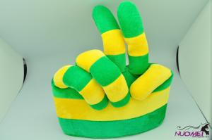 SK7672Carnival hat with finger style far carnival and ballgame fans