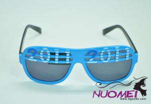 PG0013sky blue glasses with "2011" on it, cool, party glasses