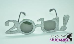 PG0015number 2011 glasses, new style for party，silver and golden