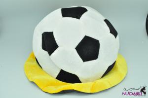 SK7678Carnival ball style hat with yellow brim for ballgame fans