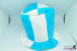 SK7667Carnival blue and white hat for world cup fans
