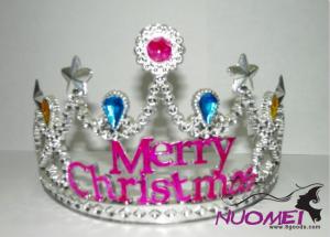 HT0019Crown with colorful bead for Christmas for children
