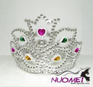 HT0034Colorful crown with delicate decoration for birthday and party