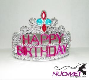 HT0035birthday crown rose pink color for party