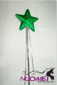 Magical wand with green star for children