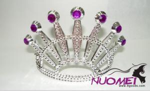 HT0052Crown with rose pink decoration for birthday and celebration