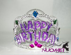 HT0065Crown with purple decoration for children and birthday