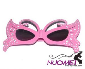 PG0073pink small butterfly glasses, fashion party glasses