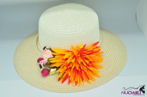 SK7615Fashion hate with orange and pink bud decoration