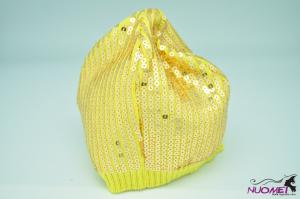 SK7604 Fashion yellow hat with sequins