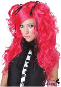 PK0044   Pink Colored Wigs
