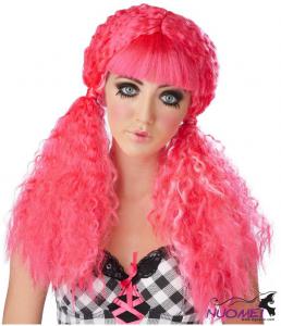 PK0045   Pink Colored Wigs