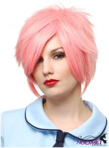 PK0048   Pink Colored Wigs