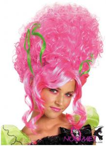 PK0053   Pink Colored Wigs