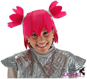 PK0055   Pink Colored Wigs