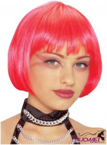 PK0075   Pink Colored Wigs