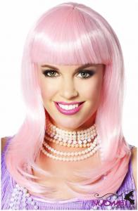 PK0077   Pink Colored Wigs
