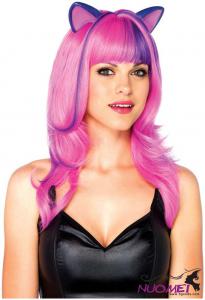 PK0079   Pink Colored Wigs