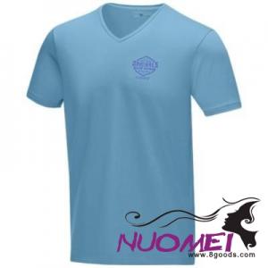 D0146 KAWARTHA SHORT SLEEVE MENS GOTS ORGANIC TEE SHIRT XS in Nxt Blue