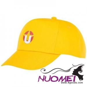 F0103 FENIKS CHILDRENS 5 PANEL CAP in Yellow