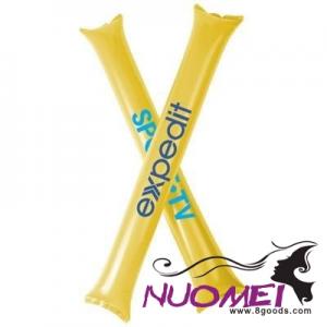 B0587 CHEER 2-PIECE INFLATABLE CHEERING STICK in Yellow