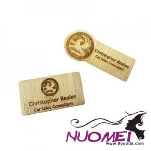 F0451 BAMBOO NAME BADGE