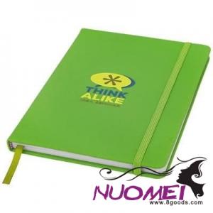 D0638 SPECTRUM A5 HARD COVER NOTE BOOK in Lime