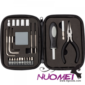 H0077 LEATHER CASE TOOL KIT in Black
