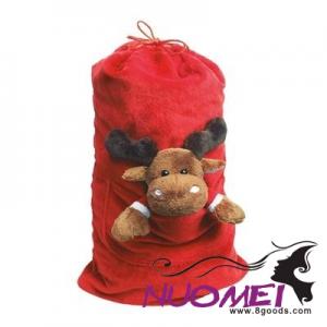 F0993 MOOSE CHRISTMAS BAG