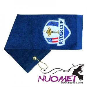H0231 EMBROIDERED COTTON GOLF TOWEL