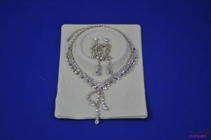 FJ0001shining charming jewelry necklace with earrings