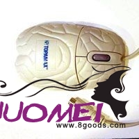 F0360 BRAIN SHAPE COMPUTER MOUSE in White